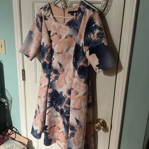 Tiana B fit and flare floral scuba size medium. Excellent condition.
